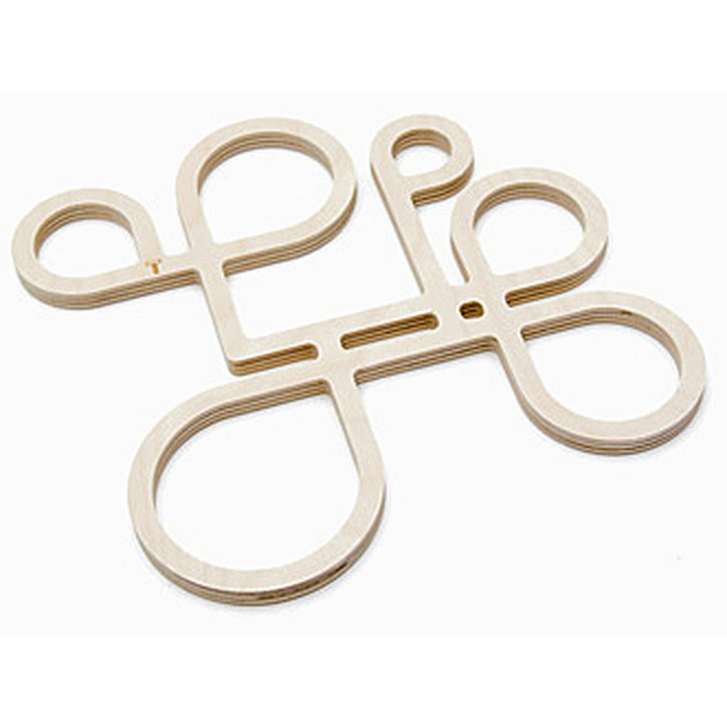 TOMA Objects INSIDE OUT Model A wood trivet by Anne Thomas.