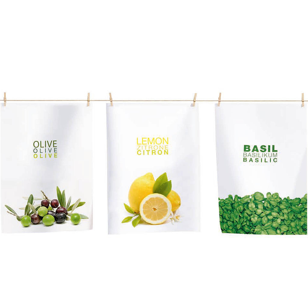 Dimensions: 50 x 70 cm / 19-5/8" x 27-1/2"  Material: 100% cotton. ASA Selection Trattoria Kitchen Towel. 