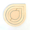 TOMA Objects INSIDE OUT Waterdrops wood trivet set by Anne Thomas.