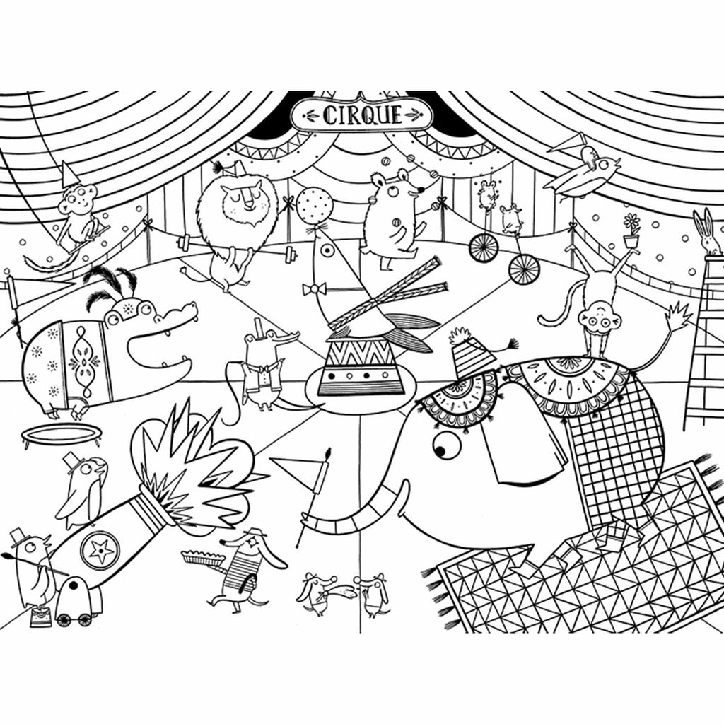 Circus illustration by Christine Pym for modern-twist.