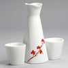 Marla Dawn Home Two for Two Porcelain Collection Sake Set in dogwood blossom pattern. CC-7000-10-FL.
