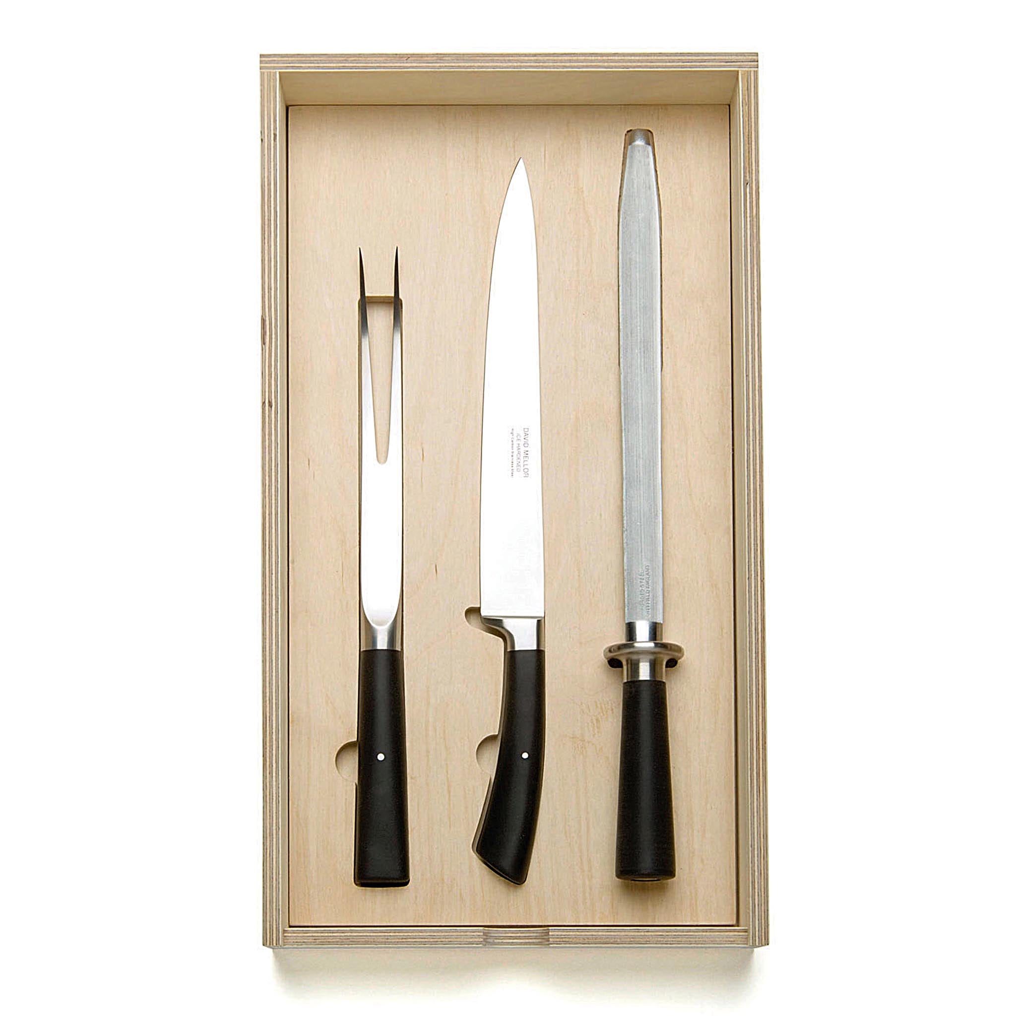 David Mellor Design Black Handle Kitchen Knife Sets from
