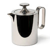 David Mellor stainless steel teapot 1-liter stainless handle. New for 2022 is this elegant stainless-steel 1 litre teapot, designed by Corin Mellor and perfectly in keeping with the company’s long tradition of fine metalwork design. SKU 4802030.