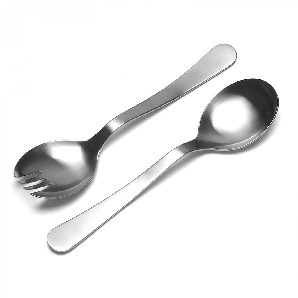 Chelsea salad servers by Corin Mellor for David Mellor Design. PRODUCT CODE 2524240. Length: 28.5cm Width: 7.1cm Material: 18/10 stainless steel Dishwasher safe: Yes.