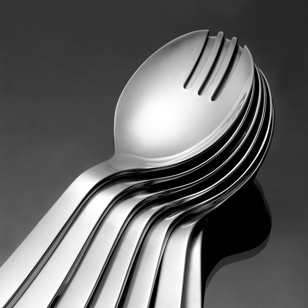 David Mellor Chelsea salad servers by Corin Mellor. SKU 2524240. Corin Mellor’s Chelsea cutlery is very finely detailed with subtle variations of thickness. Its classic shapes and satin finish make it suitable for both modern and traditional interiors and dining styles. The range of items is exceptionally comprehensive.