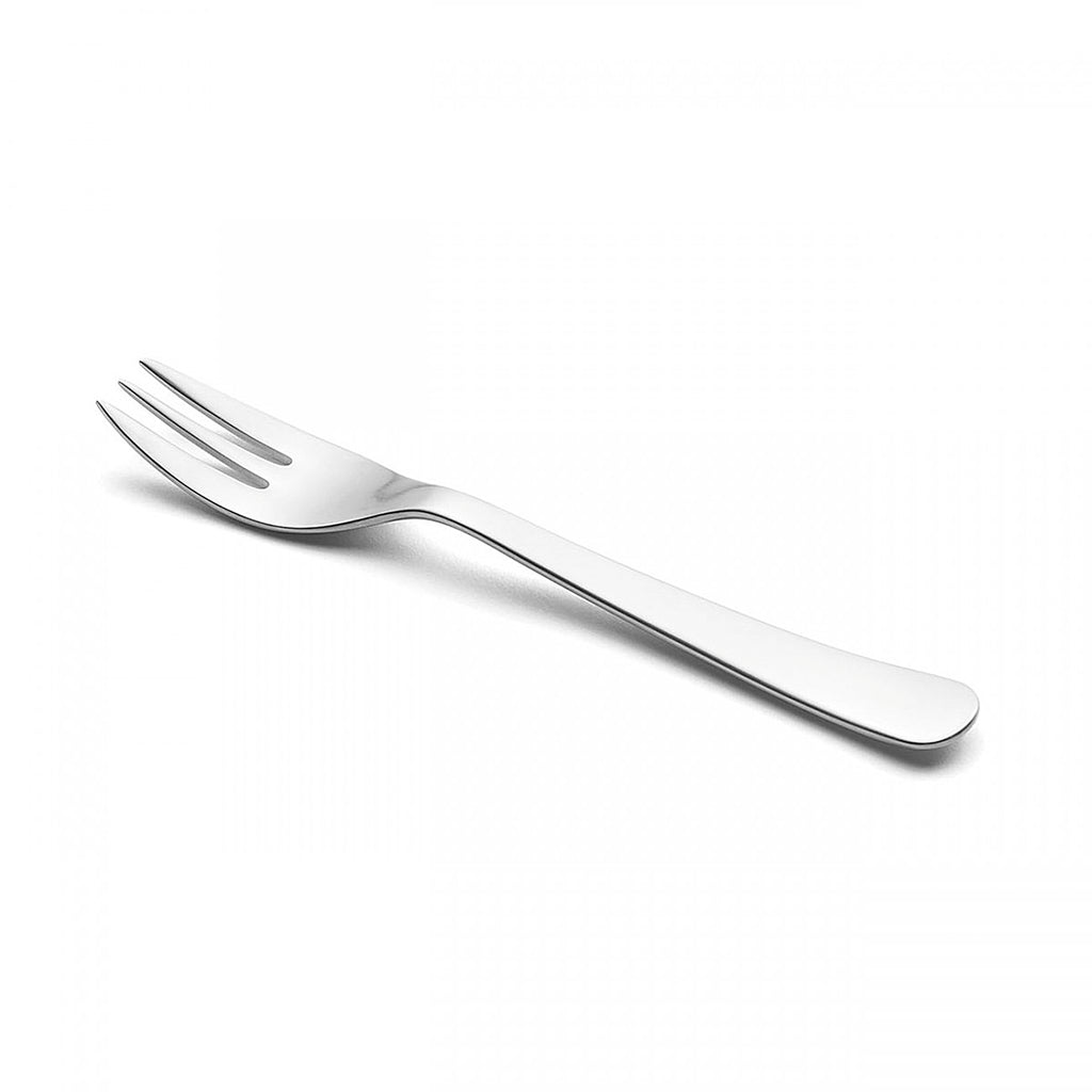 Chelsea cake fork. Corin Mellor’s Chelsea cutlery is very finely detailed with subtle variations of thickness. Its classic shapes and satin finish make it suitable for both modern and traditional interiors and dining styles. The range of items is exceptionally comprehensive.