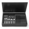 DAVID MELLOR CUTLERY Classic 44-piece cutlery canteen oak 6 table knives 6 dessert knives 6 table forks 6 dessert forks 6 soup spoons 6 dessert spoons 6 tea spoons 2 serving spoons PRODUCT CODE 4992228
