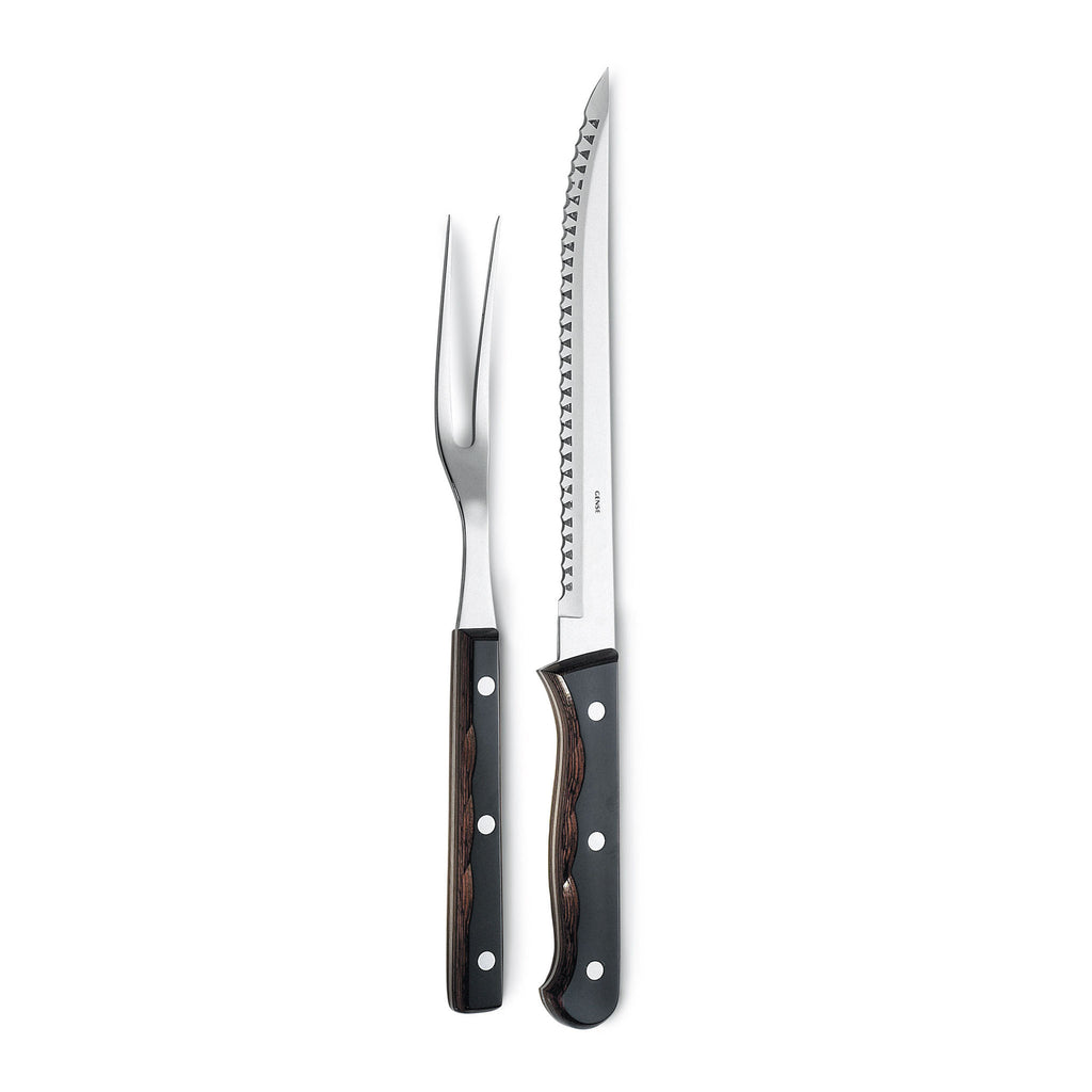 OLD FARMER CLASSIC Carving set. Art No 7744881. 16/21 cm. Design Cilla Persson - molybdenum vanadium steel/rose-wood.