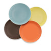 POP Colours Accent Plates (Set of 4). MT1046 . POP brings together sophisticated neutrals and vibrant colour in a beautiful stoneware collection perfect for mixing and matching. With its clean lines and timeless design, POP embraces casual dining. The POP Colours Accent Plates add a pop of colour to your table with 4 different shades – Ocean, Citron, Persimmon, and Chocolate.