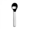 DAVID MELLOR CUTLERY Minimal serving spoon. Length: 20.4cm Width: 5.2cm Material: 18/10 stainless steel Dishwasher safe: Yes. PRODUCT CODE 2520861.