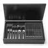 DAVID MELLOR CUTLERY Paris 44-piece cutlery canteen oak PRODUCT CODE 4992023 Handmade black stained oak canteen box containing:  6 table knives 6 dessert knives 6 table forks 6 dessert forks 6 soup spoons 6 dessert spoons 6 tea spoons 2 serving spoons