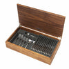DAVID MELLOR CUTLERY Paris 58-piece cutlery canteen walnut PRODUCT CODE 4992063 Handmade walnut canteen box containing:  8 table knives 8 dessert knives 8 table forks 8 dessert forks 8 soup spoons 8 dessert spoons 8 tea spoons 2 serving spoons; Paris 88-piece cutlery canteen walnut PRODUCT CODE 4992076 Handmade walnut canteen box containing:  12 table knives 12 dessert knives 12 table forks 12 dessert forks 12 soup spoons 12 dessert spoons 12 tea spoons 4 serving spoons.