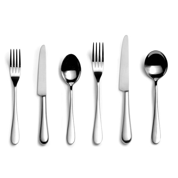 Paris six-piece cutlery place setting PRODUCT CODE 4992015 1 table knife 1 dessert knife 1 table fork 1 dessert fork 1 soup spoon 1 dessert spoon