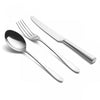 Pride silver plate six-piece cutlery place setting. PRODUCT CODE 4993010. Comprising:  1 table knife 1 dessert knife 1 table fork 1 dessert fork 1 soup spoon 1 dessert spoon.