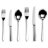 DAVID MELLOR CUTLERY Pride six-piece cutlery place setting. PRODUCT CODE 4993717. Comprising:  1 table knife 1 dessert knife 1 table fork 1 dessert fork 1 soup spoon 1 dessert spoon.