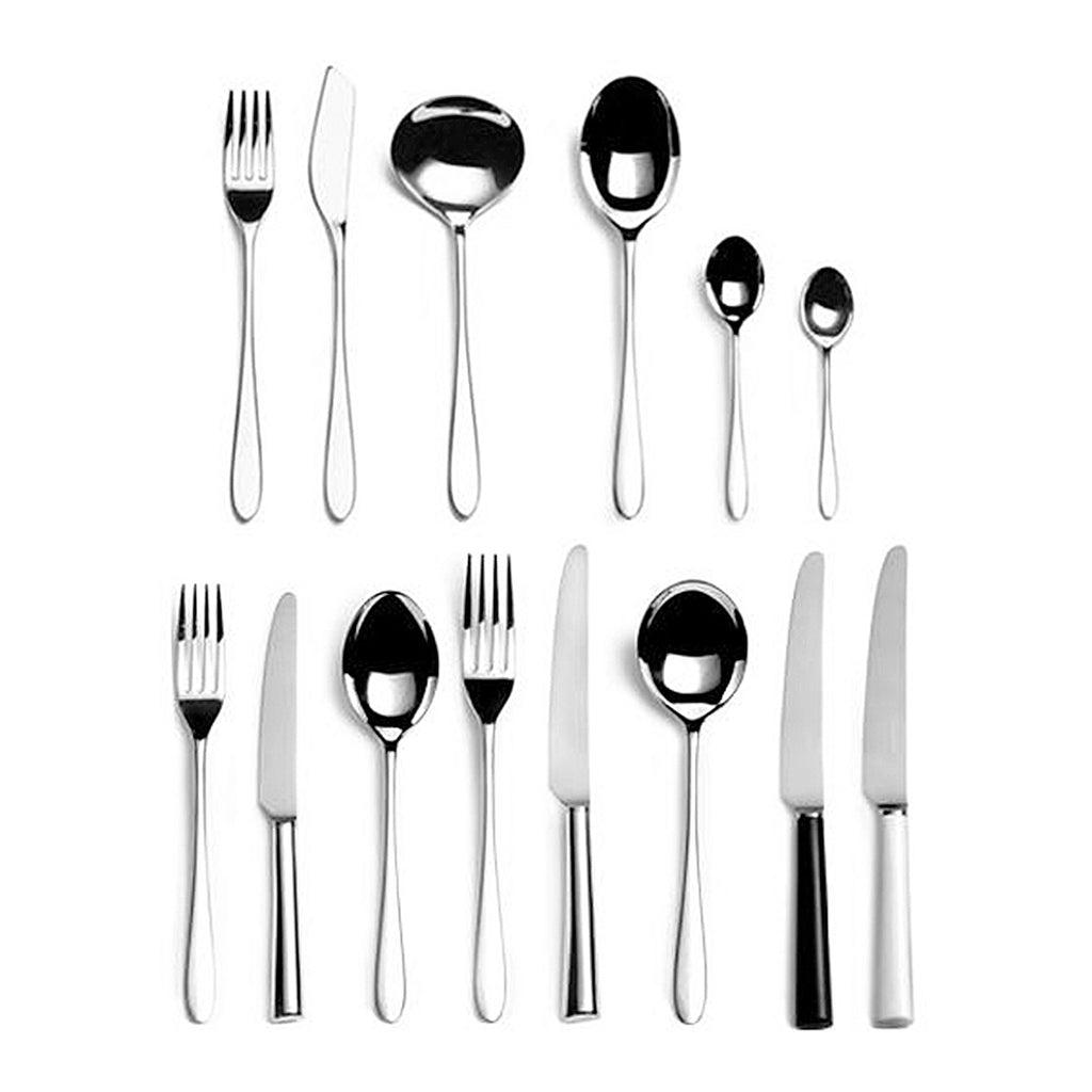 David Mellor Design Pride Silver Plate collection.  Now an acknowledged modern classic, the gently tapered hollow knife handles, delicate curves and refined proportions give ‘Pride’ its exceptional beauty and understated elegance. Originally made in silver plate, Pride is now also available in stainless steel and in sterling silver.