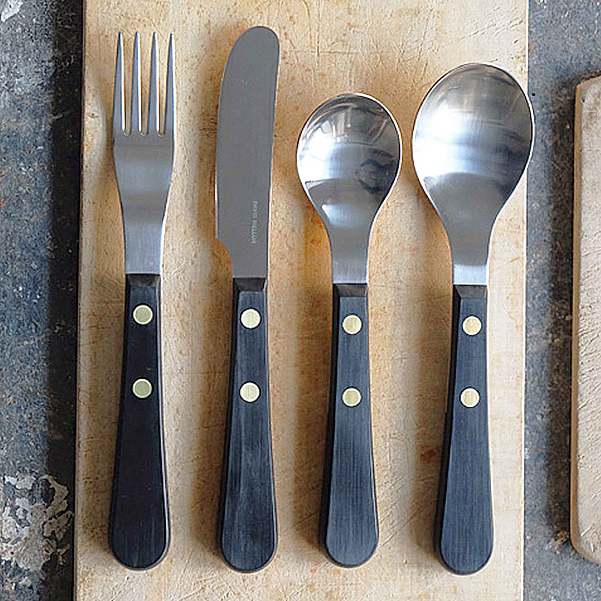 David Mellor デビッド・メラー Provencal カトラリーセット David Mellor Design Provençal Black Stainless Steel Cutlery