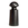 David Mellor small salt/pepper mill black. PRODUCT CODE 1802024. Height: 16.5cm Diameter: 6.8cm Material: European Beech, ceramic.