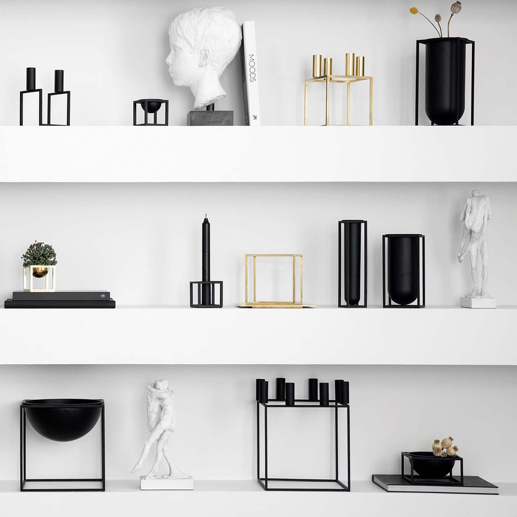 The iconic design of Kubus vases is inspired by Mogens Lassen’s original Kubus 4 candleholder, which was designed back in 1962. The functional vases are handmade at By Lassen in Holstebro, Denmark, and has a highly functional design, which gives you the opportunity to use them in several ways. 