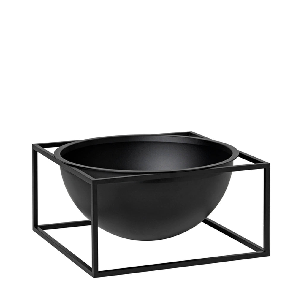 By Lassen Kubus Bowl centerpiece, Large, Black. PRODUCT ID: BL23002.