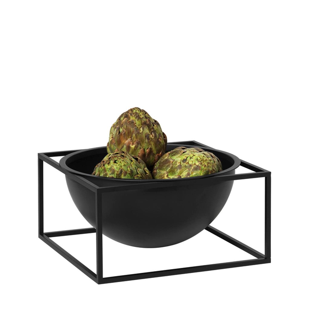 Kubus Bowl centerpiece, Large, Black. PRODUCT ID: BL23002. Søren Lassen 