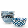 Blue & White Donburi Collection of Bowls.