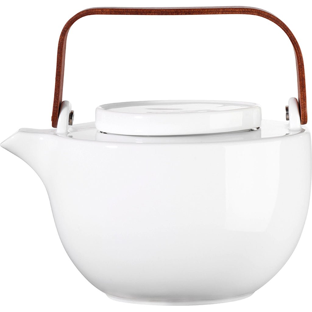 ASA Selection Chava tea pot, oval with stainless steel strainer including wooden handle. 2-liter capacity. no. 90300 / 017