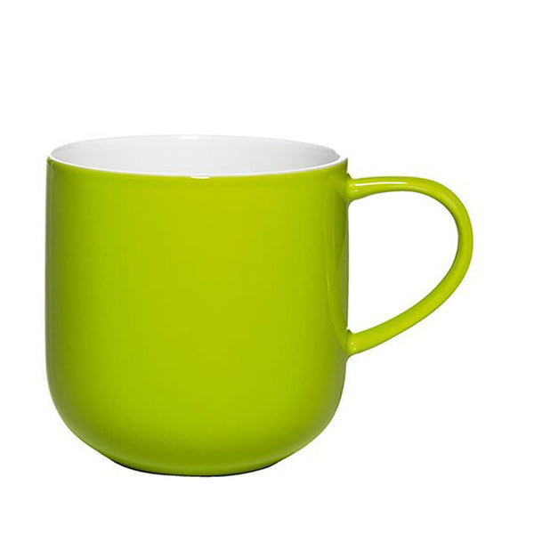 ASA Selection Coppa Color Mug in kiwi green. SKU: 19100-801. UPC: 4024433291459. Capacity: 0.4L. Dimensions: 9.5cm Height 9.2cm diameter.