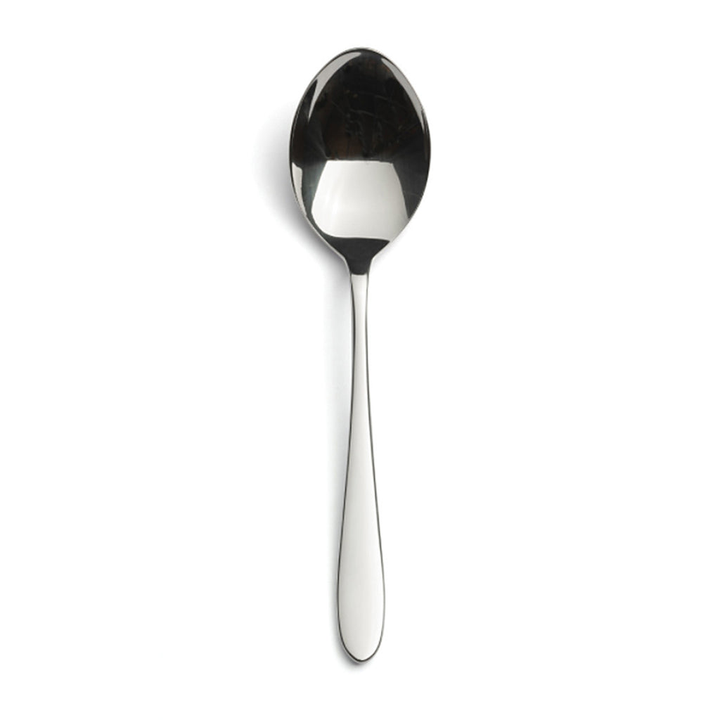Pride stainless steel fruit spoon. PRODUCT CODE 2500119. Length: 15.1cm Width: 3.6cm Material: 18/10 stainless steel Dishwasher safe: Yes.