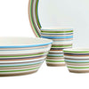 These striped patterns provide a colorful accent to any kind of setting. An eye-catching décor with defined structure and rhythm brightens up any occasion. Origo is easily combinable with other Iittala tableware because of its wide spectrum of colors. Its simple form is a perfect example of lasting design.