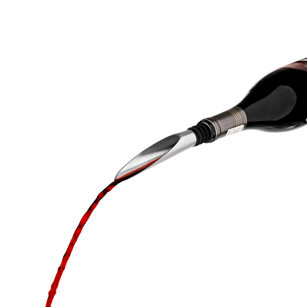 Rosendahl Pourer, Aerator & Decanter 25046. The long reach of the wine pourer is evenly proportioned; combined with the decanting function, it allows the bouquet of the wine to really come into its own, giving you the best aromatic experience at each pouring. 