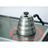 Hario V60 "Buono" Drip Kettle 1.2L Silver. The V60 Buono Drip Kettle is a Hario staple and its iconic shape is recognized around the world.  The kettle's slim spout makes it easy to control the amount and speed of the hot water being poured, perfect for manual coffee brewing. 