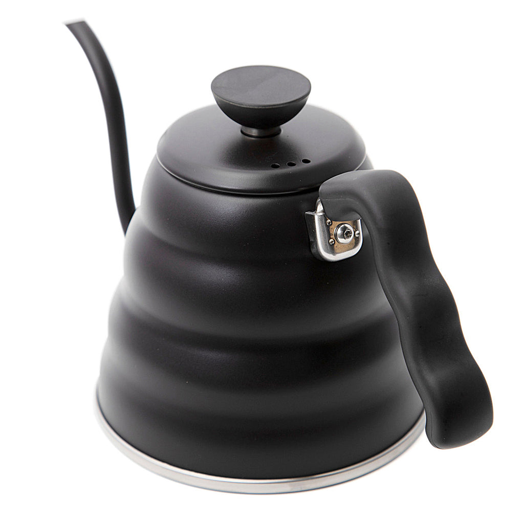 The V60 Buono Drip Kettle is a Hario staple and its iconic shape is recognized around the world.  The kettle's slim spout makes it easy to control the amount and speed of the hot water being poured, perfect for manual coffee brewing. 