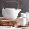 ASA Selection Chava Tea Pot, Mug and Wood Saucer.